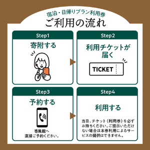 香風館 宿泊・日帰りプランご利用券 30,000円分 妙高山 温泉 観光 お祝い 家族 友達 夫婦 カップル 自然
