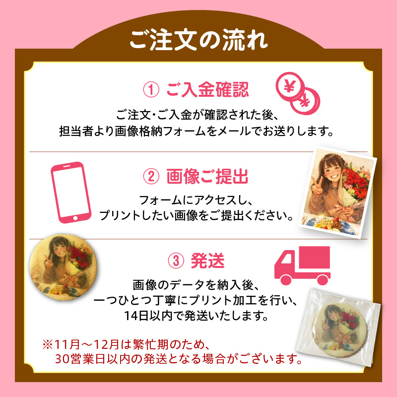 オリジナルプリントクッキー10枚セット