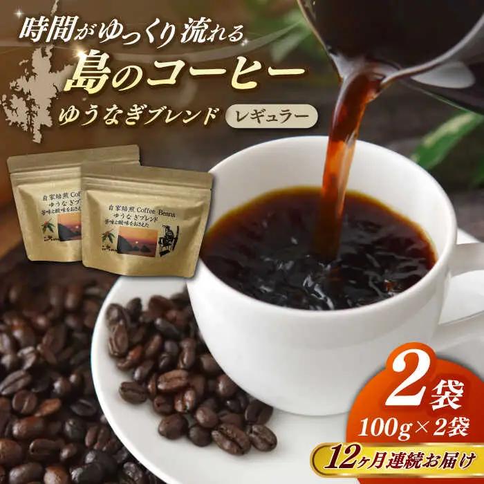 【全12回定期便】Fuuki Coffee Roaster Coffee Beans ゆうなぎブレンド2パック[RBO027] コーヒー 珈琲 コーヒー 珈琲 コーヒー 珈琲 コーヒー 珈琲九州 長崎