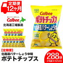 【ふるさと納税】【 定期便 12カ月 】 北海道限定 カルビー ポテトチップス ＜ 北海道 バターしょうゆ 味 ＞12袋入×2箱《北海道工場製造》 ポテチ ポテト お菓子 スナック calbee 千歳 北海道北海道ふるさと納税 千歳市 ふるさと納税【北海道千歳市】
