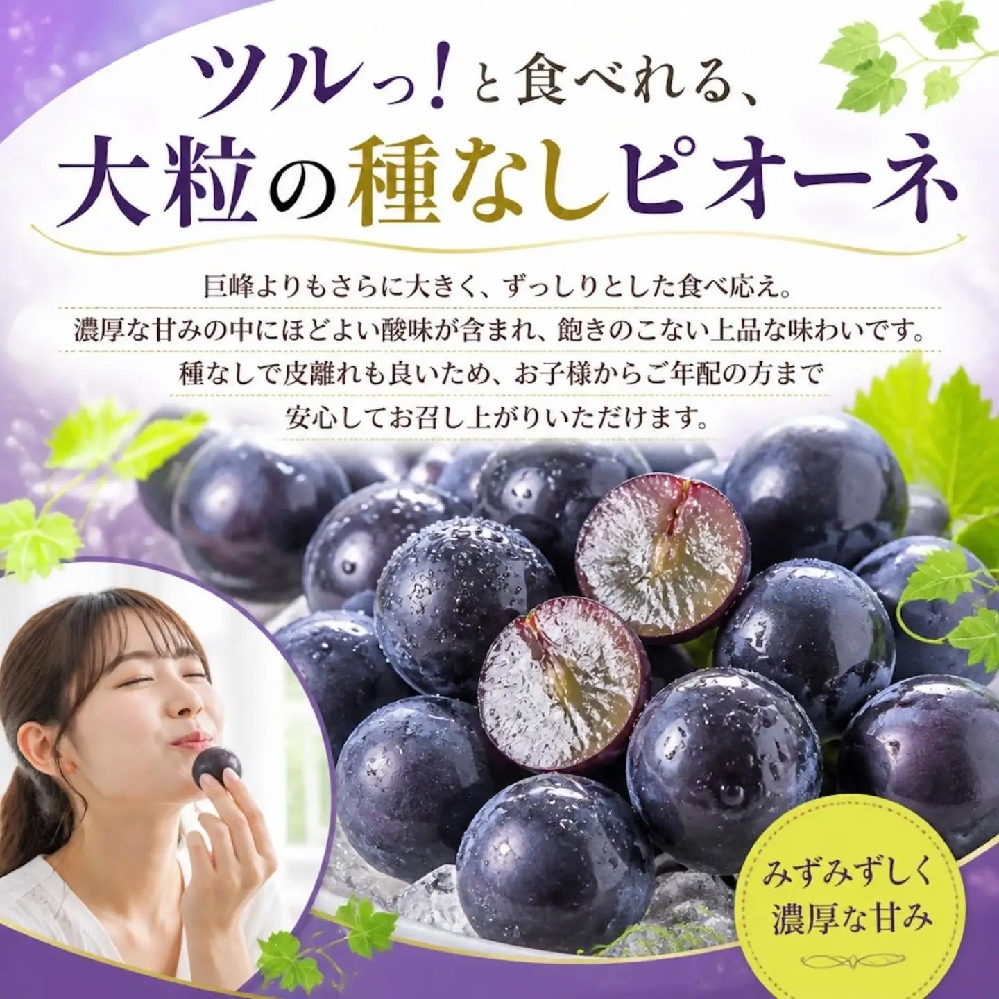 【2027年 先行予約】 山梨県 都留市産 ピオーネ  ぶどう ブドウ