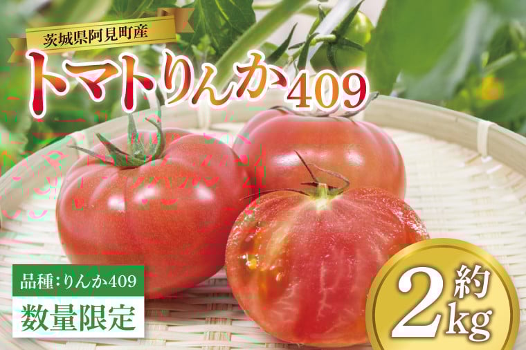 
            【先行予約 5月下旬から順次配送】トマト（品種：りんか409）　約2kg【野菜 甘みと酸味 とまと 茨城県 阿見町産】(76-07)
          