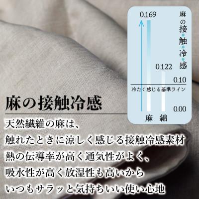 ふるさと納税 大豊町 【接触冷感】本麻枕カバー(ラージ) |  | 01