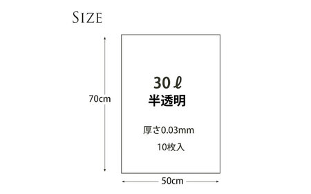 ＼レビューキャンペーン中／袋で始めるエコな日常！地球にやさしい！ダストパック　30L　半透明（10枚入）×60冊セット 1ケース　愛媛県大洲市/日泉ポリテック株式会社[AGBR050]エコごみ袋ゴミ箱