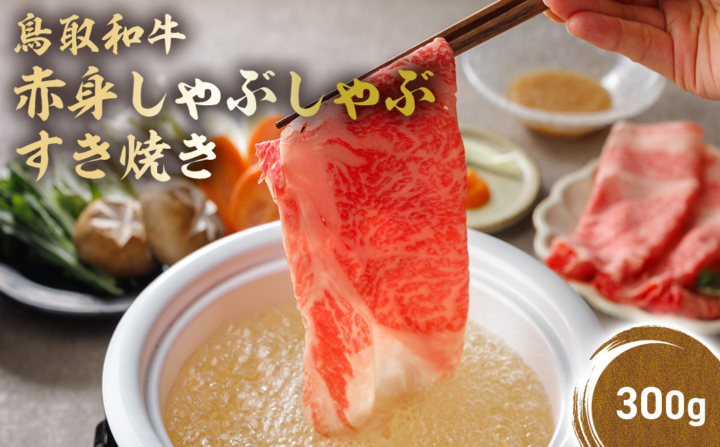 
            鳥取和牛 赤身 しゃぶしゃぶすき焼き 300g 鳥取和牛 赤身 モモ ウデ しゃぶしゃぶ すき焼き 国産 牛肉 ブランド牛 和牛 黒毛和牛 KR149
          