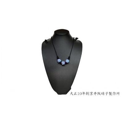 ふるさと納税 和泉市 大正10年創業井阪硝子のトンボ玉ネックレス〈紫〉【AN133】 |  | 01