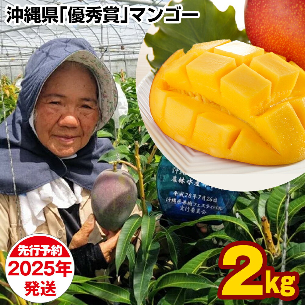 【ふるさと納税】【2025年発送】芳醇な香り　とろける食感　沖縄県「優秀賞」マンゴー2kg