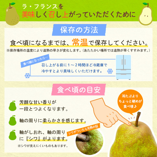 ～果物王国山形からの贈り物～ラ・フランス 秀 2kg FY26-037