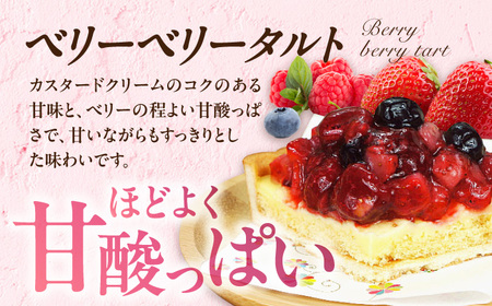 ケーキ ・ タルトセット（苺のムースケーキ・ベリーベリータルト）　広川町 / イートウェル株式会社[AFAK152]