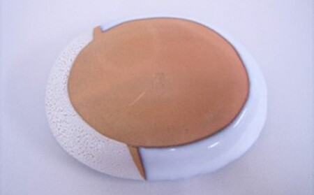 【352047000089】萩焼 掛分金彩楕円皿二枚組