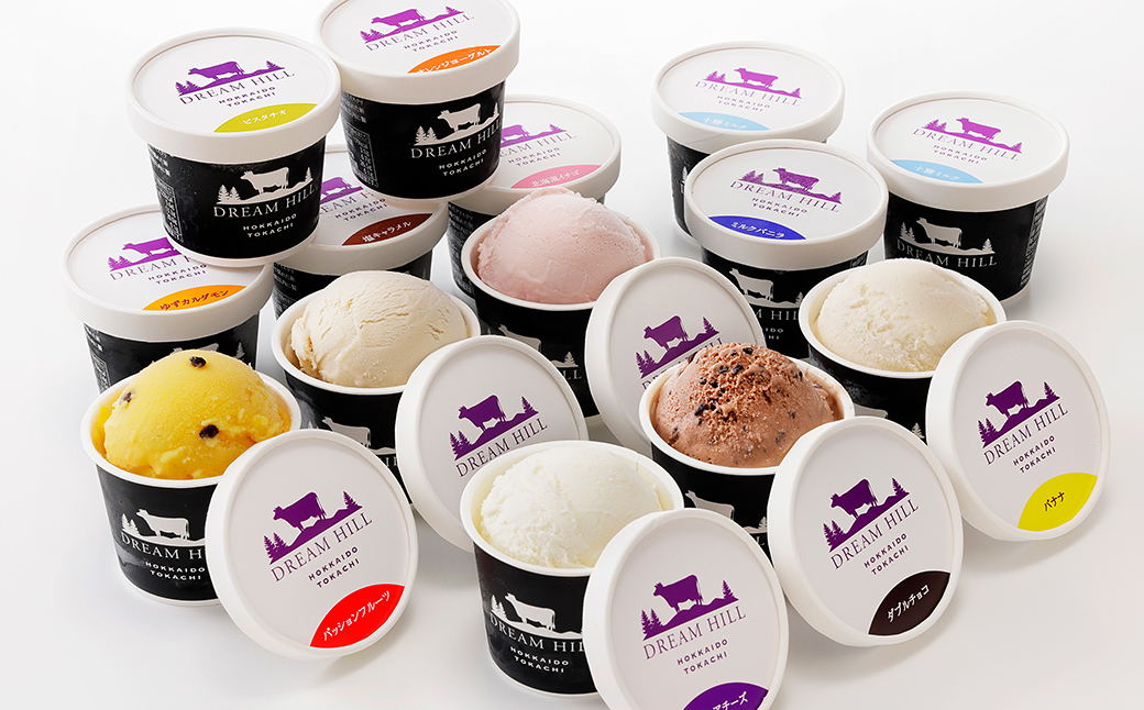 ドリームドルチェ ハッピー ジェラート 100ml×14個（13種） 北海道 牧場直送 スイーツ アイス アイスクリーム セット 詰め合わせ 卵不使用 ギフト 贈答用