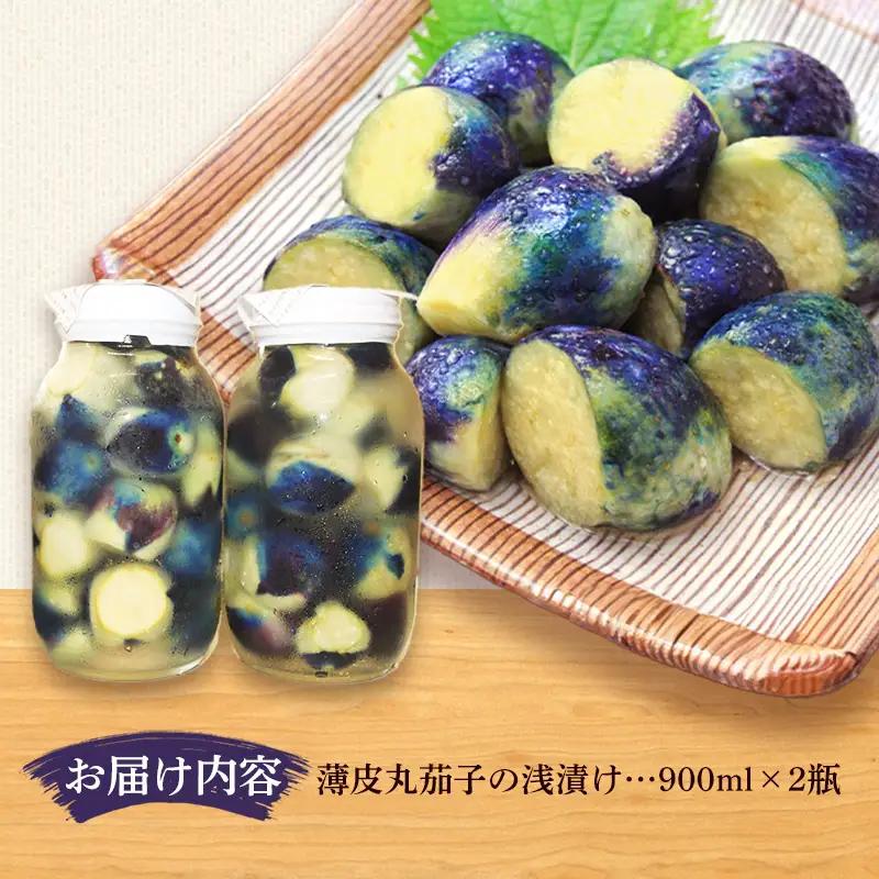 飯豊ばあちゃんの漬物 置賜特産 薄皮丸茄子の浅漬け - 漬物 先行受付 先行予約 浅漬け なす ナス ご飯のお供 おつまみ おすすめ 送料無料 山形県 飯豊町