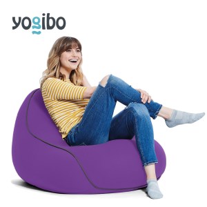 M346-3　ビーズクッション　Yogibo Lounger(ヨギボー ラウンジャー)パープル