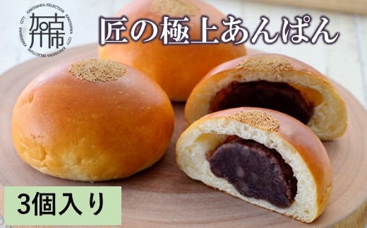 匠の極上あんぱん(3個入り)《 あんパン パン 粒あん 冷凍 個包装 小分け 》【2400I05944】