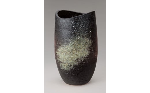 
【信楽焼】 古陶 花入 花入れ 花器 花入花瓶 (508-04)
