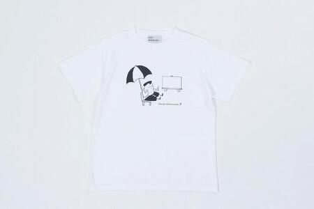 《3》【KEYMEMORY鎌倉】GrenouilleイラストTシャツ WHITE