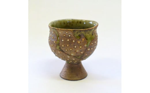 釉彩酒器 ワイングラス ぐい吞み 陶芸品 《受注制作》