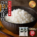 【ふるさと納税】 【令和6年産】 ＼新米／ 田村市産 無洗米 ひとめぼれ 10kg ( 5kg × 2袋 ) ギフト 贅沢 のし対応 福島 ふくしま 田村 贈答 美味しい 米 コメ ご飯 ブランド米 精米したて お米マイスター 匠 食味鑑定士 安藤米穀店