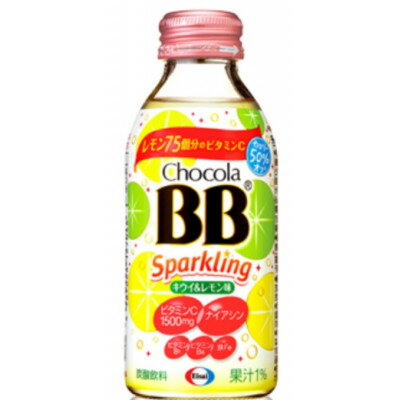 【ふるさと納税】【毎月定期便】【24本】エーザイ　チョコラBBスパークリング　キウイ&レモン味全3回【4062806】