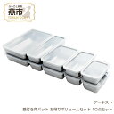 【ふるさと納税】お料理はかどる蓋付き角バット ボリューム10点セット (角バット全サイズ各2個セット、ステンレスバット) (1/1、1/2、1/3、1/4、1/2スリム 各2個入れ 計10点セット)【 調理器具 キッチングッズ キッチンツール 燕三条製 ステンレス製 】