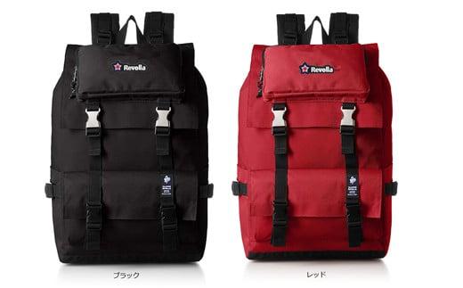 005-62 【迷彩ブラック】Revollaタブレットポケット付きスクエアバックパックリュック男女兼用