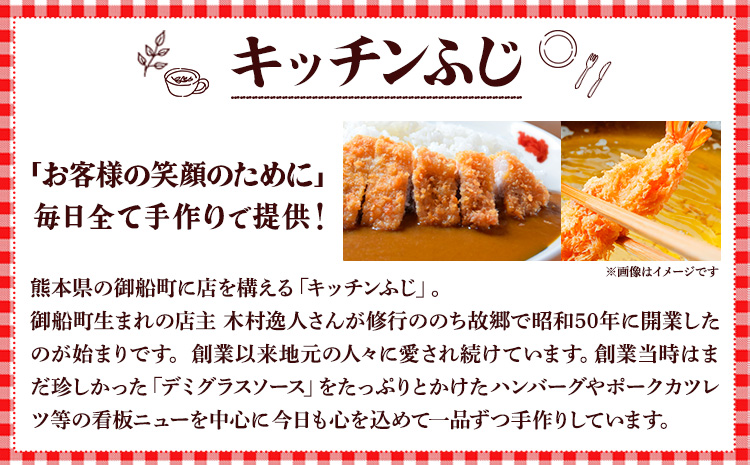 デミグラスソース ハンバーグ 200g×5 計1kg キッチンふじ 冷凍 《60日以内に出荷予定(土日祝除く)》ジューシー 肉 牛肉 熊本県御船町 惣菜 お弁当 加工食品---sm_fktfhmb_6