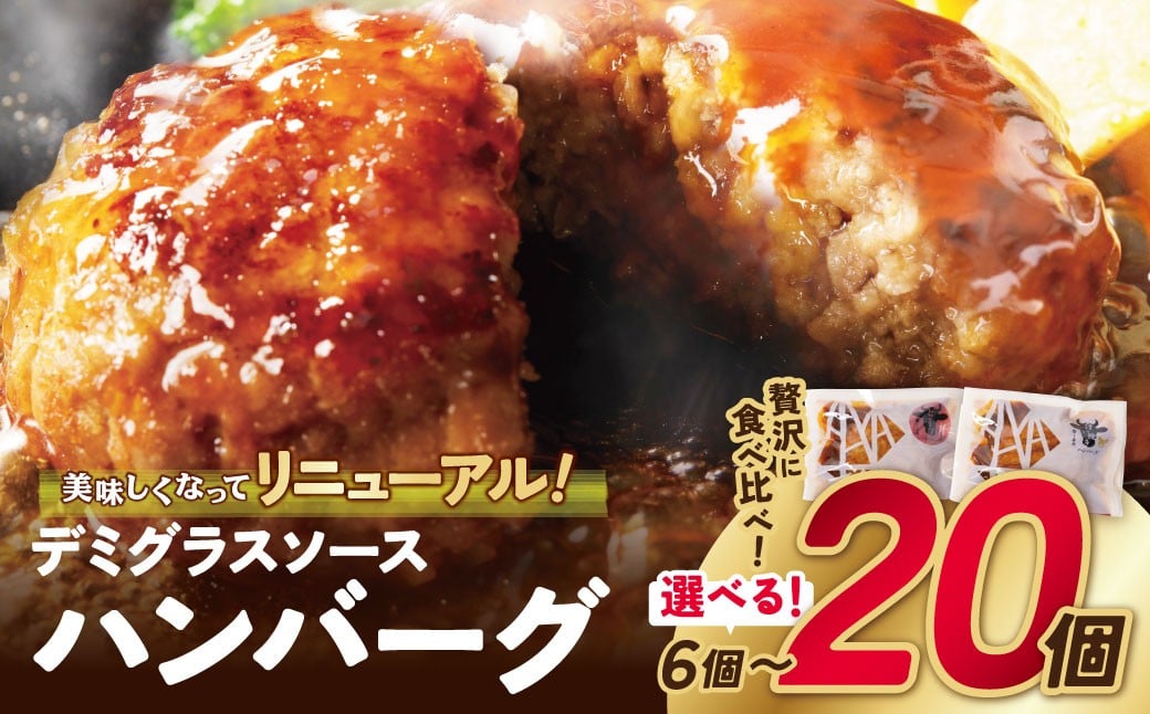 どっちのハンバーグ!?デミグラスソース20個セット
