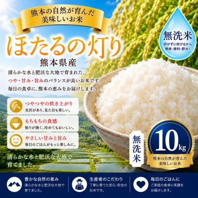 ふるさと納税 玉名市 【熊本県産】 ほたるの灯り 無洗米 10kg