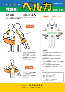 ワンタッチ式ベルト担架 救護担架 SB90A [0004]