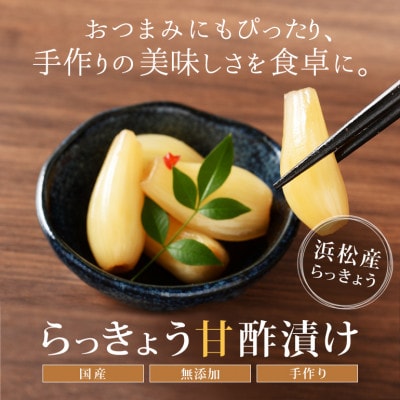 らっきょう甘酢漬け 静岡県浜松産 110g×5袋セット【配送不可地域：離島】