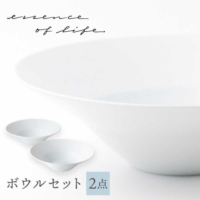 【ふるさと納税】【波佐見焼】【essence】ボウル 2点セット agasuke【西海陶器】[OA301]