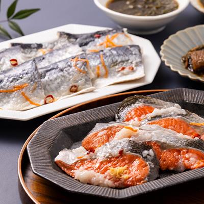 ふるさと納税 青森県 飯寿し 2種・醤油漬 3種セット |  | 03