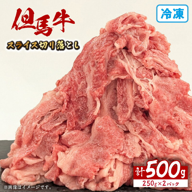 【ふるさと納税】 但馬牛 スライス 切り落とし 【500g（250g×2）】 国産 黒毛和牛 牛肉 元祖 和牛 小分け すき焼き 焼き肉 スライス肉 兵庫県 香美町 冷凍 72-19 送料無料