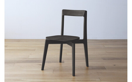 【開梱設置】高野木工 RIALTO CHAIR リアルト チェア オーク(グレー塗装) 板座 【10年保証】