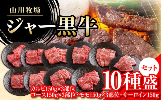【セット】山川牧場ジャー黒牛10種盛 【 ふるさと納税 人気 おすすめ ランキング 北海道ブランド牛 牛 牛肉 和牛 ジャー黒 モモ モモ肉 ロース ロース肉 焼き肉 サーロイン ステーキ サーロインステーキ ステーキ肉 牛ステーキ カルビ セット 北海道 七飯町 送料無料 】 NAN015