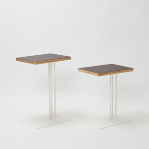 Rectangle side table （レクタングルサイドテーブル） ワークデスク H600 ホワイト_モーブ  EB8-0650