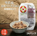 【ふるさと納税】雪若丸玄米パックごはん（黒米入り）24P（株式会社みかわ振興公社 《農事組合法人　庄内協同ファーム》）