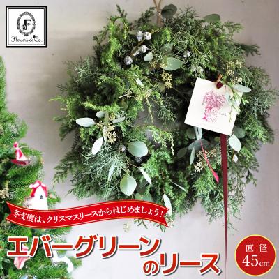 ふるさと納税 碧南市 【クリスマス・お正月】フレッシュなエバーグリーンのリース H174-003