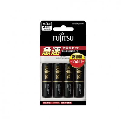 ふるさと納税 高崎市 ニッケル水素電池(充電池)高容量タイプ　単3×4個　急速充電器セット