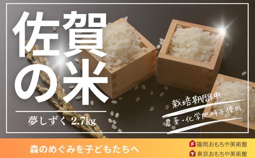 
【夢しずく】特別栽培「実り咲かす」2.7㎏
