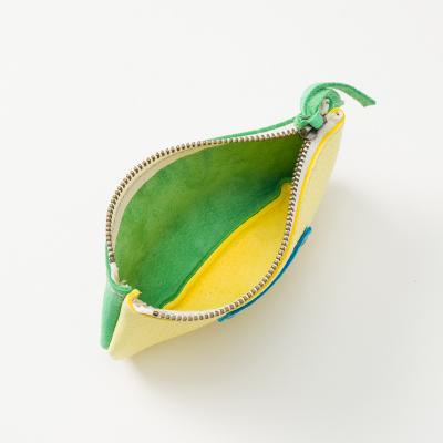 ふるさと納税 宍粟市 鹿革コレクション【蒲公英×翠】ポーチジッパーモデル　AN3 |  | 03