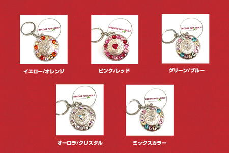 ゴルフ スワロフスキーメダル・チャーム デコレ ゴルフ デンマーク クローネ ラッキーコイン ギフト 贈り物 送料無料 ゴルフ用品 ふるさと納税 ゴルフ