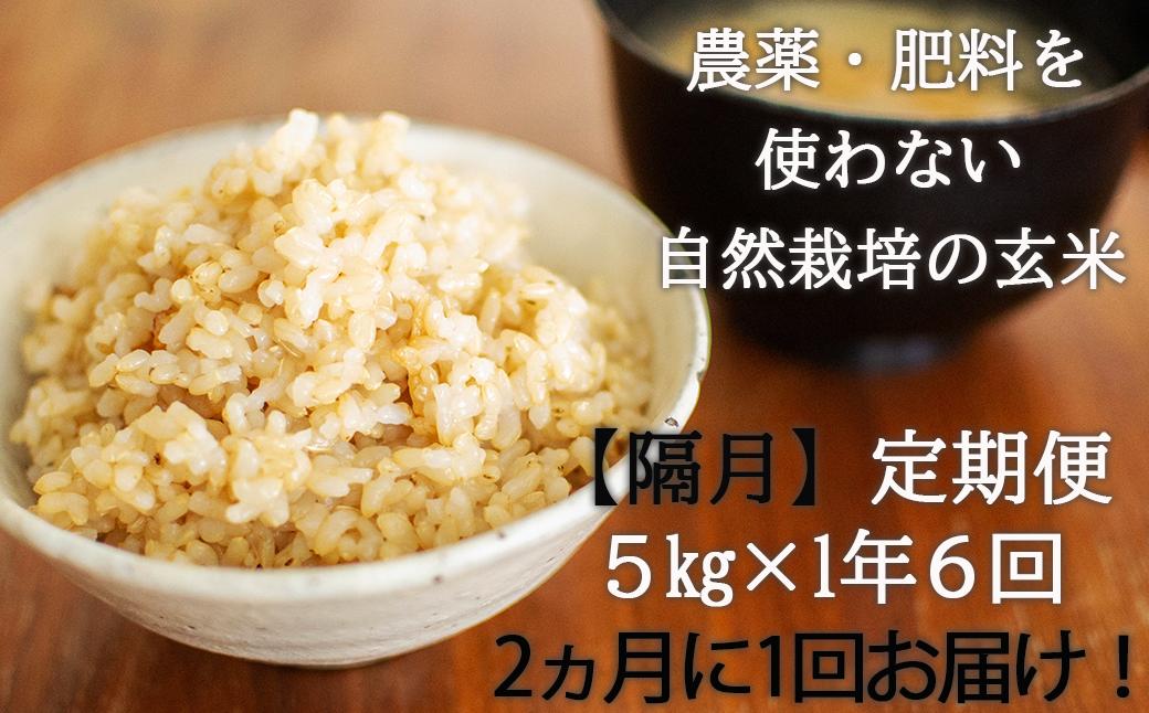 
＜令和6年産新米＞1年間 ≪2ヵ月に1回≫ 届く！自然栽培米「角田玄米」 5kg定期便
