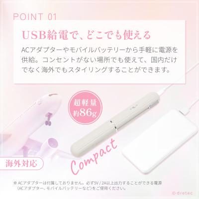 ふるさと納税 川口市 ドリテック キャップ付きUSBヘアアイロン ベージュ HI-100BE |  | 01