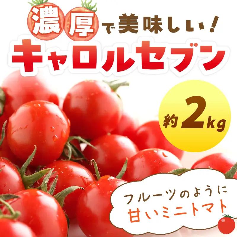 【0195-4】ミニトマト キャロルセブン 2kg【和歌山産】《先行予約》 ミニトマト