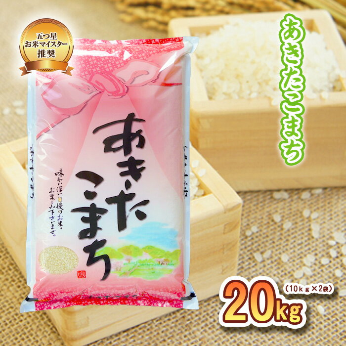 【ふるさと納税】米 あきたこまち 20kg (10kg×2) 精米 白米 お米マイスター 単一原料米 お米 おこめ こめ 秋田こまち 岩手 岩手県 盛岡市