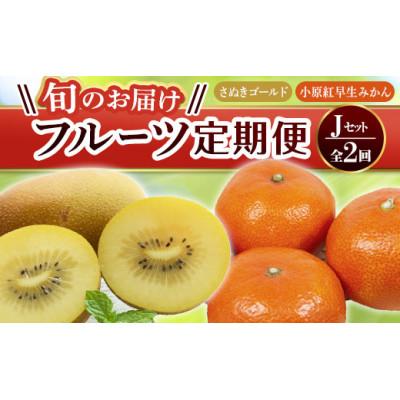 ふるさと納税 琴平町 【発送月固定定期便】香川県　フルーツ旬の果物　Jセット全2回