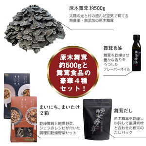 【先行予約】丹波山村産原木舞茸500g+舞茸三昧セット 2025年9月下旬より順次発送予定【tab0201】