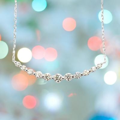 ふるさと納税 甲府市 プラチナ製 ハート&キューピッドダイヤモンド 0.5ct ペンダントネックレス[1468110] |  | 01