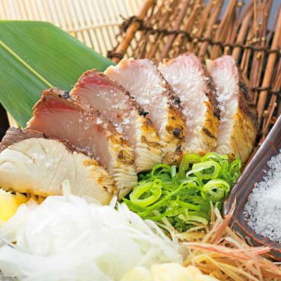 ふるさと納税 土佐清水市 ブリの藁焼きたたき 1本(1~2人前)タレ付きセット 宗田かつおのうまみぽん酢 刺身【R01335】 |  | 01